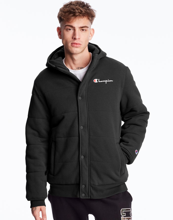 Champion Jas Heren - Zwart - Reverse Weave Puffer ( 798152-RGT )